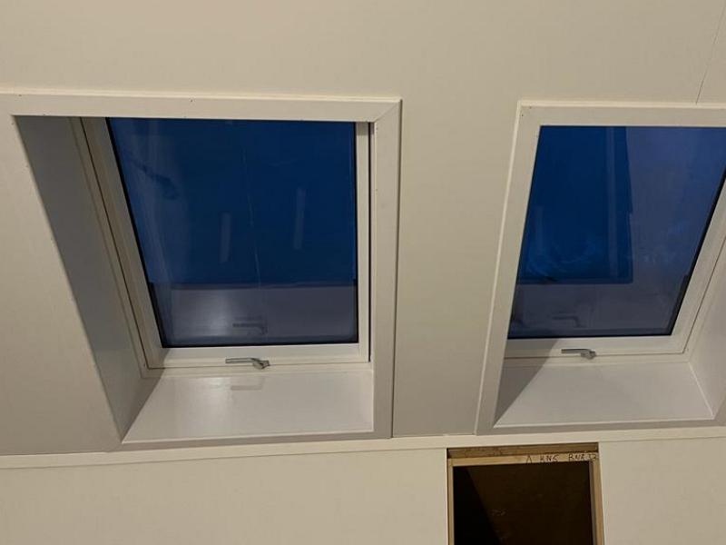 Geplaatste VELUX dakramen van binnenuit